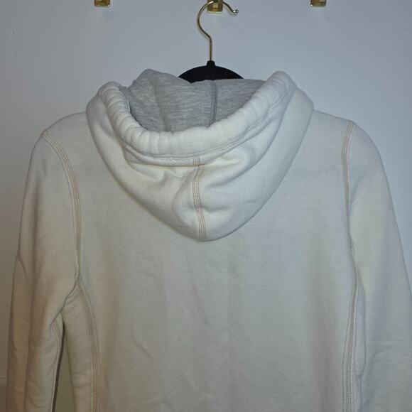 Vintage Y2K Abercrombie & Fitch Hoodie Zip Up White Womens Size M 1892 New York - Picture 7 of 9